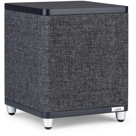 Ruark RS1 100W Subwoofer Satin Charcoal Black with Slate Grey Fabric Grille