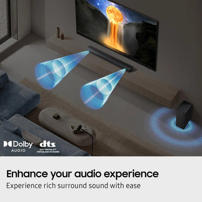 Samsung HW-B650F B-Series 3.1ch 370W Soundbar with Wireless Subwoofer Black 2025