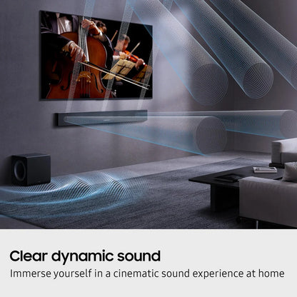 Samsung HW-QS700F 3.1.2ch Q-Series Soundbar with Wireless Subwoofer in Titan Black 2025