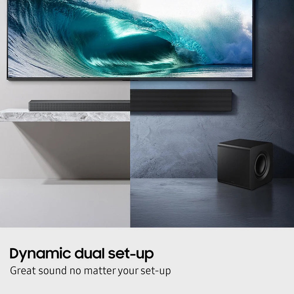 Samsung HW-QS700F 3.1.2ch Q-Series Soundbar with Wireless Subwoofer in Titan Black 2025