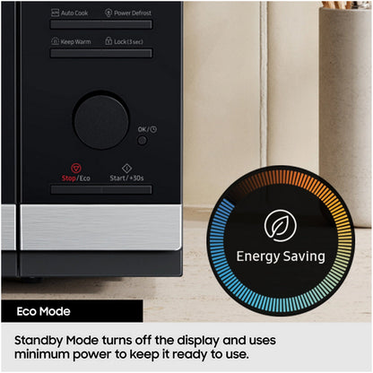 Samsung MS23K3515AK 23L Solo Microwave Oven with Triple Distribution System Black