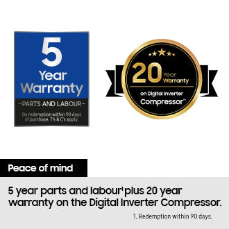 Samsung RB34C632ESAEU Series 7 SpaceMax 341L Freestanding Tall Fridge Freezer Silver