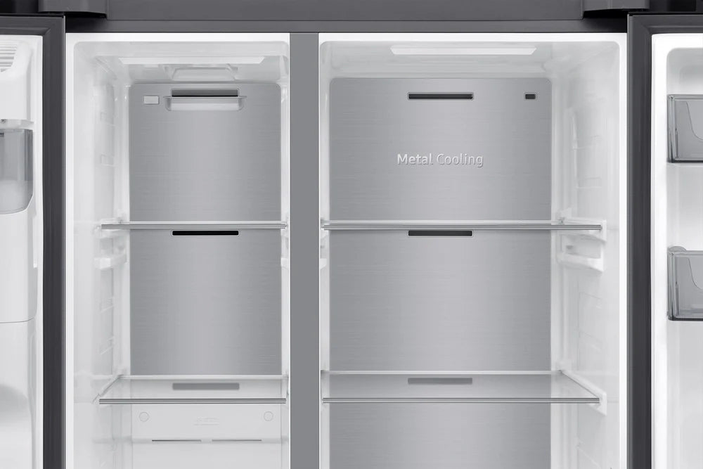 Samsung RS70F64KETEU Series 6 Bespoke AI 91cm Side by Side American Style Fridge Freezer in Silver