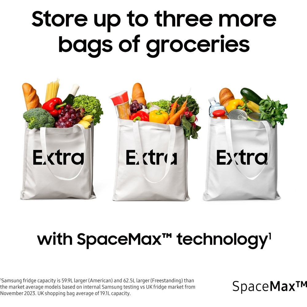 Samsung RS70F65KETEU Series 6 SpaceMax 640L American Style Smart Fridge Freezer - Silver