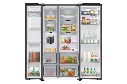 Samsung RS70F66KCFEU Bespoke AI Series 7 91cm Side by Side American Style Fridge Freezer in Black