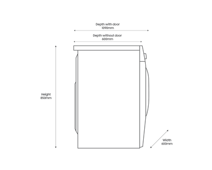 Samsung Series 5 WW11DG5B25ABEU Bespoke AI Front-Load 11 kg 1400 Spin Washing Machine Black