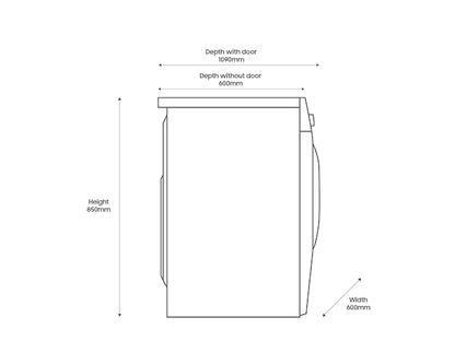 Samsung Series 5 WW11DG5B25AEEU Bespoke AI Front-Load 11 kg 1400 Spin Washing Machine White
