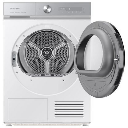 Samsung Series 8 DV90BB9445GHS1 with Optimal Dry 9kg Heat Pump Tumble Dryer White