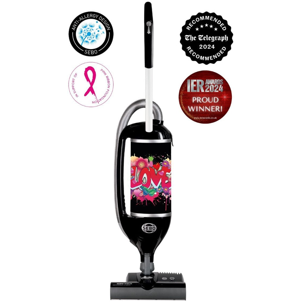 Sebo 90810GBG Sebo Felix Graffiti Upright Vacuum Cleaner Black