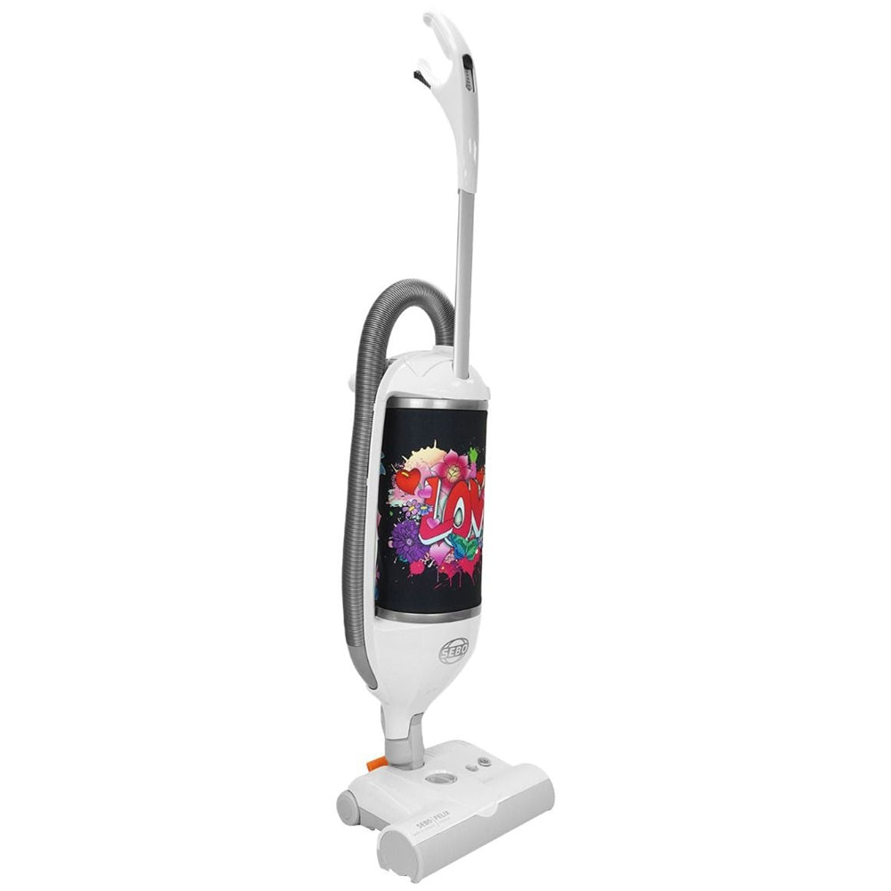 Sebo 90812GBG Felix Graffiti Bagged Upright Vacuum Cleaner White