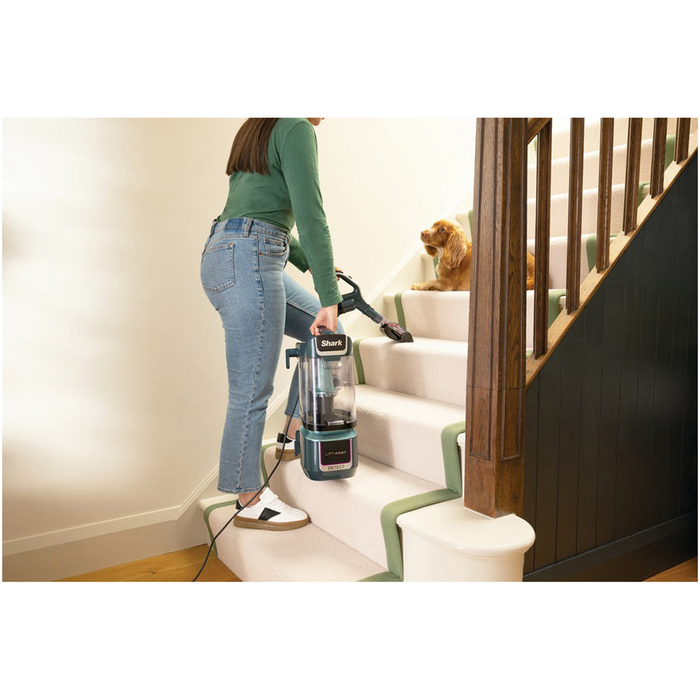 Shark Detect XL Pet Pro Corded Upright Vacuum Cleaner with Anti Hair Wrap Plus LA791UKT - Adriatic Teal Silver