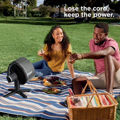 Shark FA150UK FlexBreeze TableMate Indoor to Outdoor High Velocity Tabletop Fan - Winter Fog