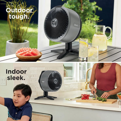 Shark FA150UK FlexBreeze TableMate Indoor to Outdoor High Velocity Tabletop Fan - Winter Fog