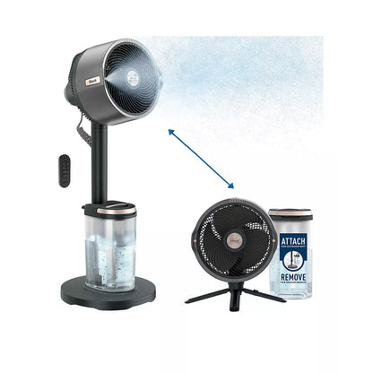 Shark FA300UK FlexBreeze Pro Mist Indoor and Outdoor Fan and Outdoor Misting System - Charcoal Grey