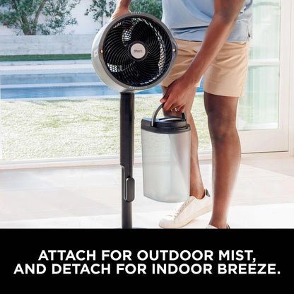 Shark FA300UK FlexBreeze Pro Mist Indoor and Outdoor Fan and Outdoor Misting System - Charcoal Grey