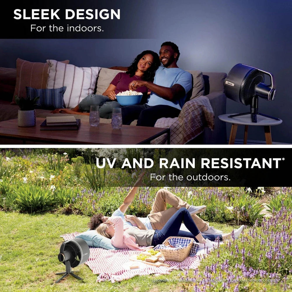 Shark FA300UK FlexBreeze Pro Mist Indoor and Outdoor Fan and Outdoor Misting System - Charcoal Grey