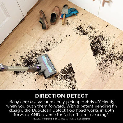 Shark IP3251UKT PowerDetect Clean and Empty Cordless Pet Vacuum Cleaner up to 70 Minutes Run Time Java Grey - Clearance