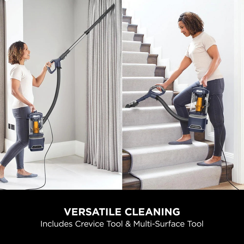 Shark NZ691UK Anti Hair Wrap Upright Vacuum Cleaner with Home and Car Cleaning Kit - Royal Grey NZ691UKKIT