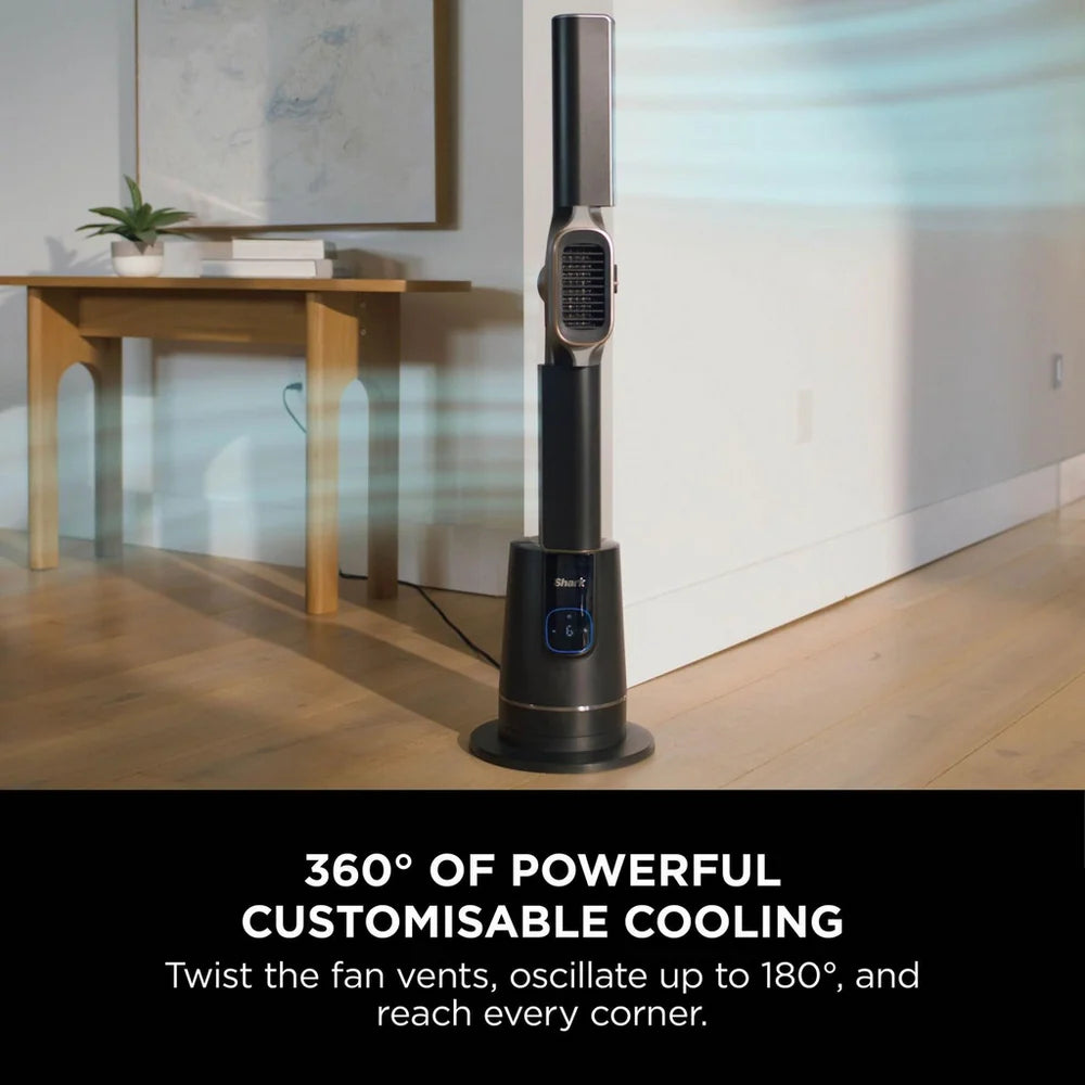 Shark TurboBlade Cool + Heat TH200UK Fan & Heater - Charcoal