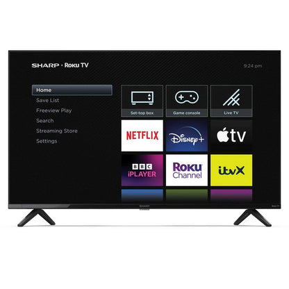 Sharp 2T-C40GD2225K 40 Inch LED Full HD Frameless Smart Roku TV