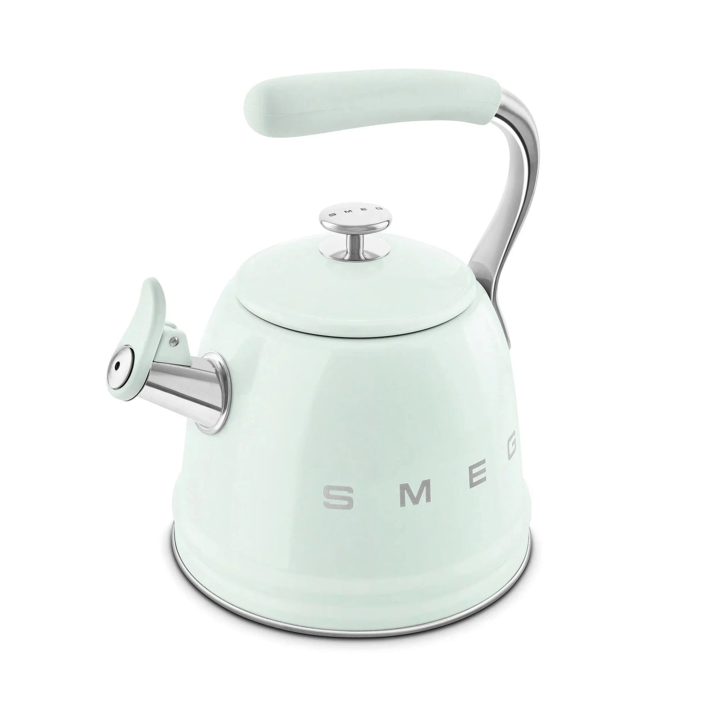 Smeg WKF01PG Retro 50s Style Whistling Hob Kettle Pastel Green