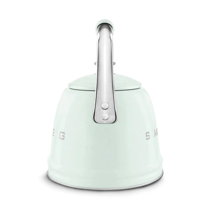 Smeg WKF01PG Retro 50s Style Whistling Hob Kettle Pastel Green