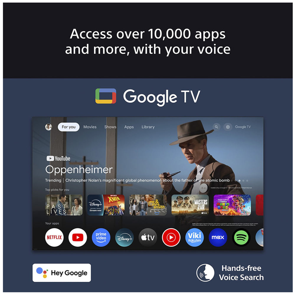 Sony K55XR55B 55 Inch BRAVIA 5 Mini LED 4K UHD HDR Smart TV and HT-B600 3.1.2ch BRAVIA Theatre Bar 6 Soundbar with Subwoofer