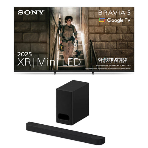 Sony K55XR55B 55 Inch BRAVIA 5 Mini LED 4K UHD HDR Smart TV and HT-B600 3.1.2ch BRAVIA Theatre Bar 6 Soundbar with Subwoofer