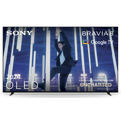 Sony K77XR80PU 77 Inch BRAVIA 8 4K UHD HDR OLED Smart TV with BRAVIA Theatre Bar 8 HTA8000 Soundbar Bundle