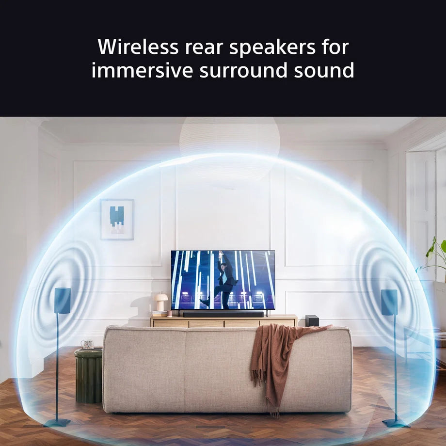 Sony SA-RS8 BRAVIA Theatre Rear 8 Wireless Rear Speakers Pair Black