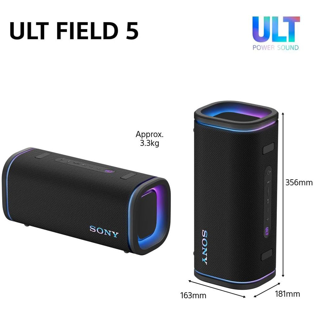 Sony SRSULT50B ULT FIELD 5 Wireless Bluetooth Portable Speaker Black
