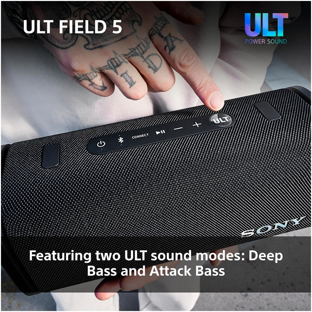 Sony SRSULT50B ULT FIELD 5 Wireless Bluetooth Portable Speaker Black