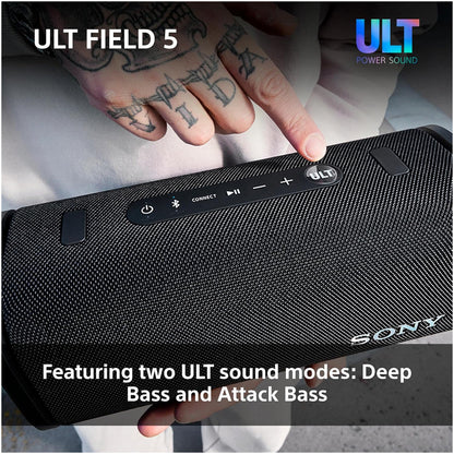 Sony SRSULT50B ULT FIELD 5 Wireless Bluetooth Portable Speaker Black