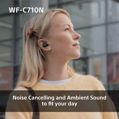Sony WFC-710N Wireless Noise Cancelling Bluetooth Earbuds Black