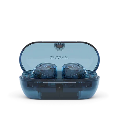 Sony WFC-710N Wireless Noise Cancelling Bluetooth Earbuds Glass Blue