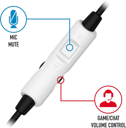 Stealth XP-Match Your Set-Up Red and Blue Neon Wired Over Ear Gaming Headset with Mic