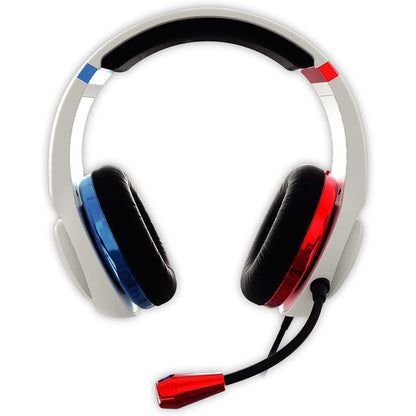 Stealth XP-Match Your Set-Up Red and Blue Neon Wired Over Ear Gaming Headset with Mic